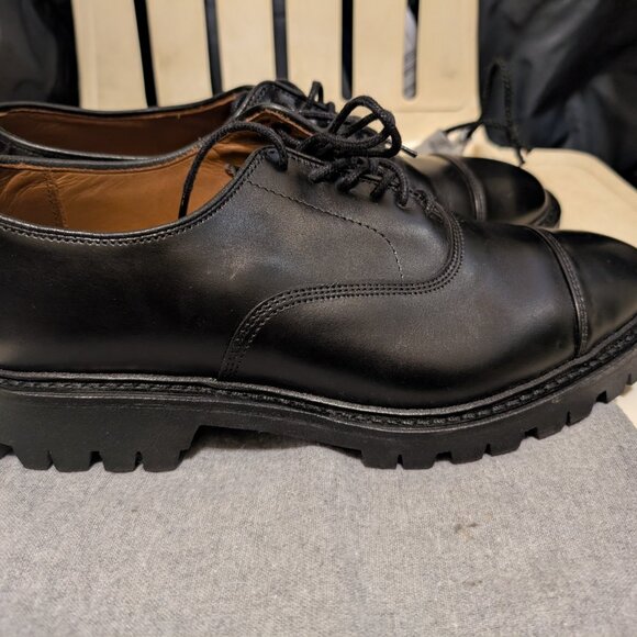 Allen Edmonds Park Avenue Lug Oxford Shoes Sz 9 D - Black - Picture 4 of 7